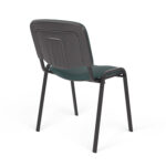 Стул для персонала и посетителей "ИЗО", черный каркас, ткань черно-зеленая, В-21/С-33 — изображение 5