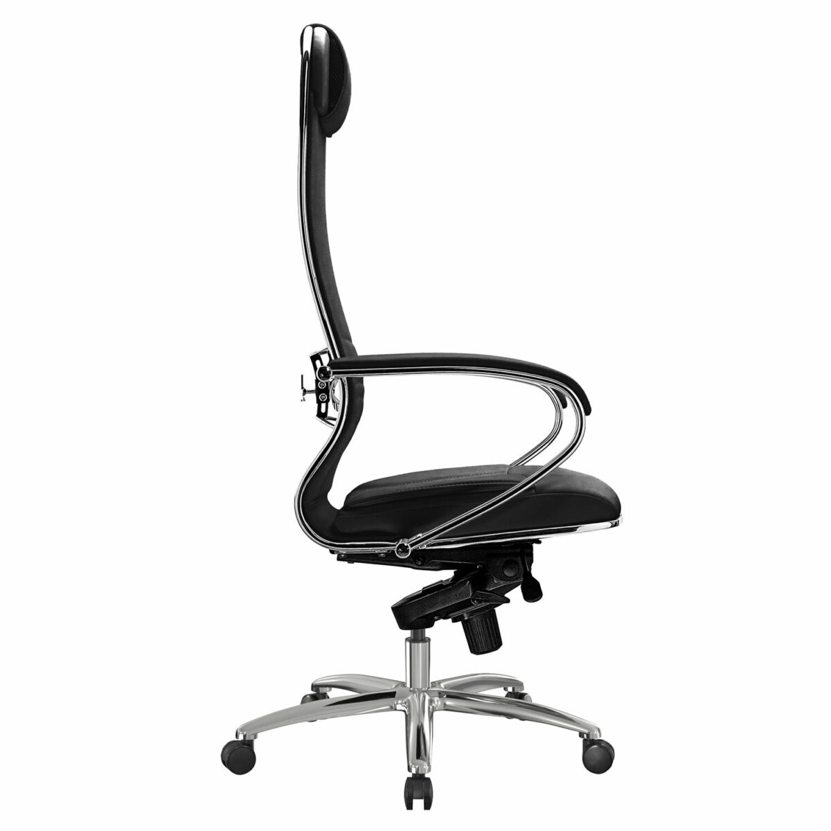 Кресло офисное МЕТТА "SAMURAI" KL-1, экокожа, черное — изображение 4