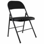 Стул складной BRABIX "Golf Plus CF-003 КОМФОРТ", чёрный каркас, чёрная ткань, 532889 — изображение 2