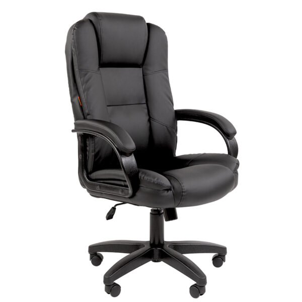 Кресло офисное Chairman CH 600 LT, экокожа, черное, 7158667