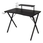 Стол компьютерный на металлокаркасе BRABIX "TECH GT-002", 1000х635х750 мм, черный, 641858 — изображение 3