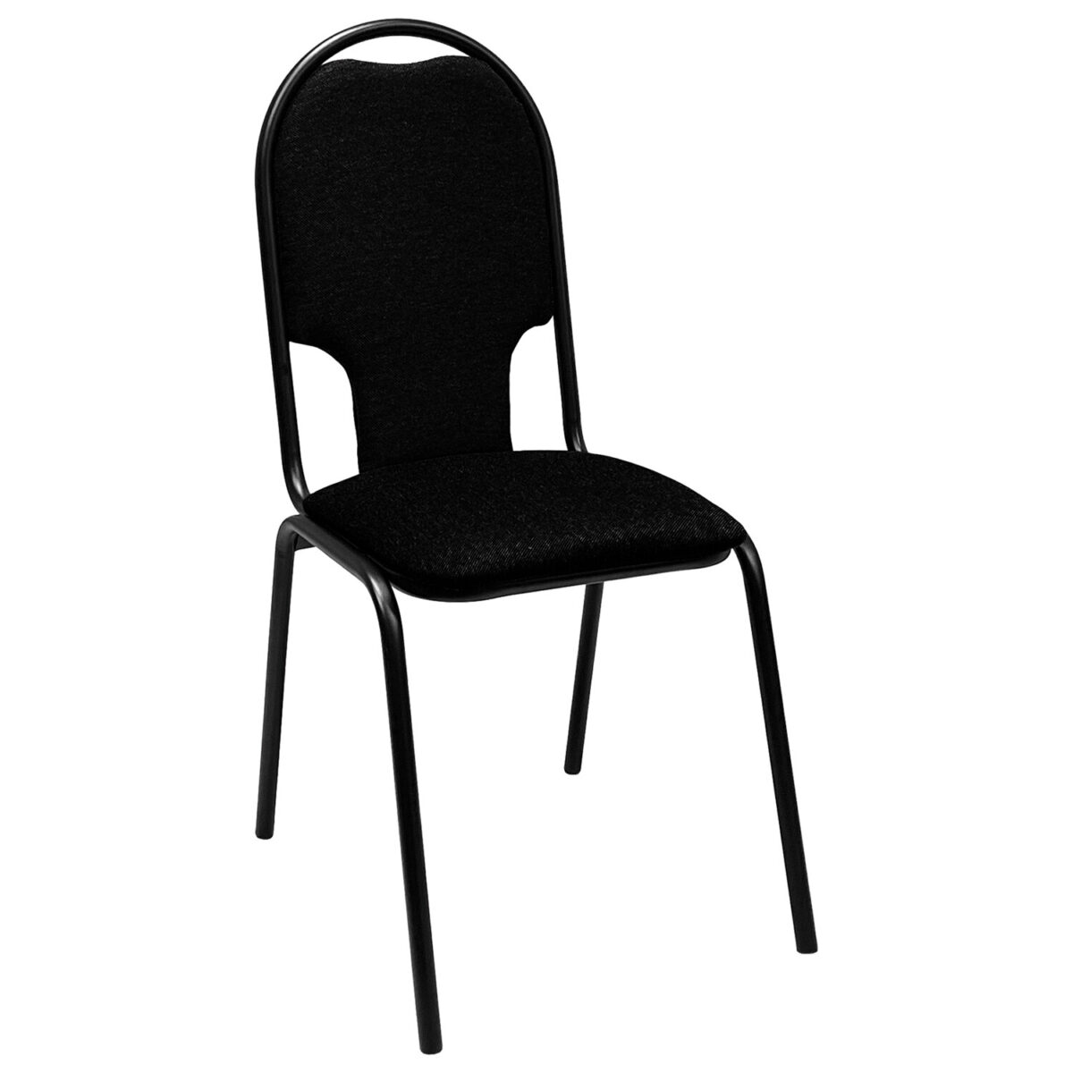 30141b0667c482dbda0897eaad6b71e2_xl Стул для посетителей РС02М, черный каркас, ткань черная — изображение 1