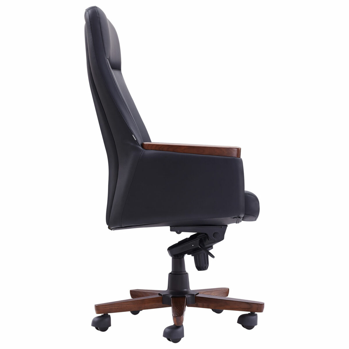 Кресло HAWASAN (ХАВАСАН) "Desire EX-771", мультиблок, дерево, натуральная кожа, черное, 532935 — изображение 3