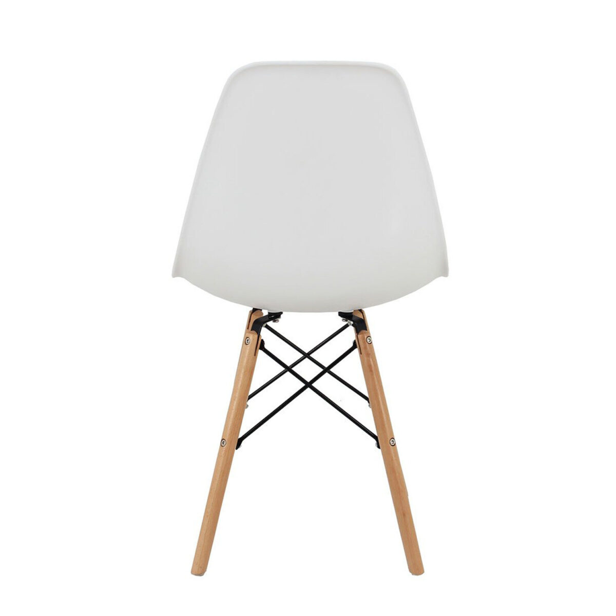 Стулья BRABIX "Eames CF-010", КОМПЛЕКТ 4 шт., пластик белый, опоры дерево/металл, 532630, 2033A — изображение 4