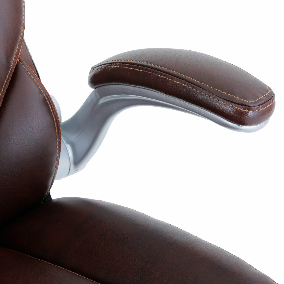 Кресло BRABIX PREMIUM "Phantom EX-553", рециклированная кожа, регулируемый подголовник, коричневое, 532941 — изображение 14