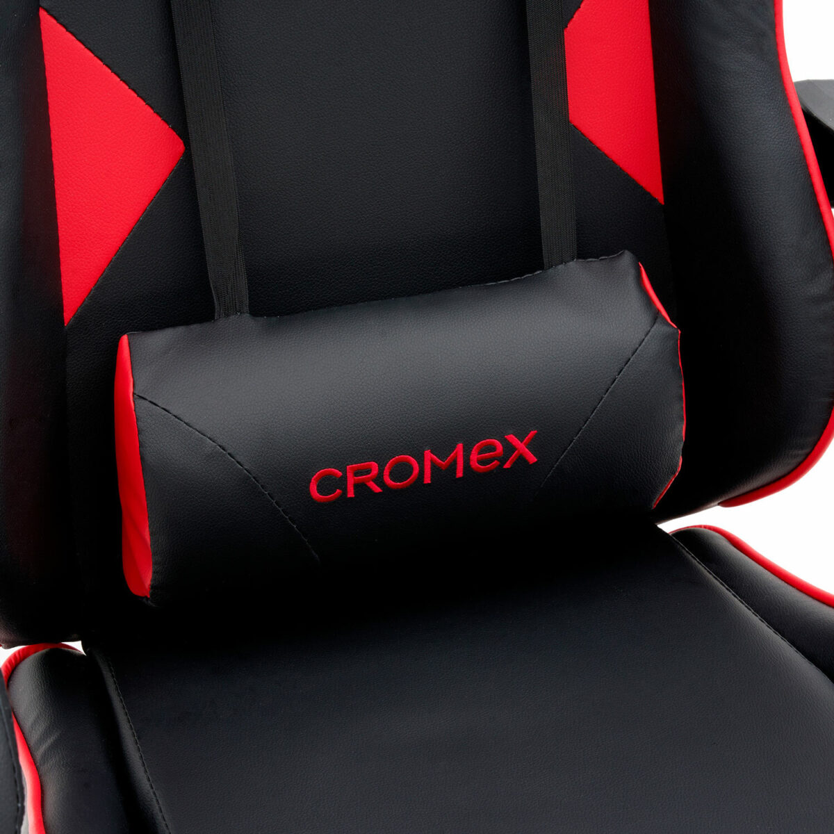 Кресло компьютерное CROMEX (КРОМЕКС) "Joker GM-125", две подушки, экокожа, черное/красное, 532954 — изображение 12