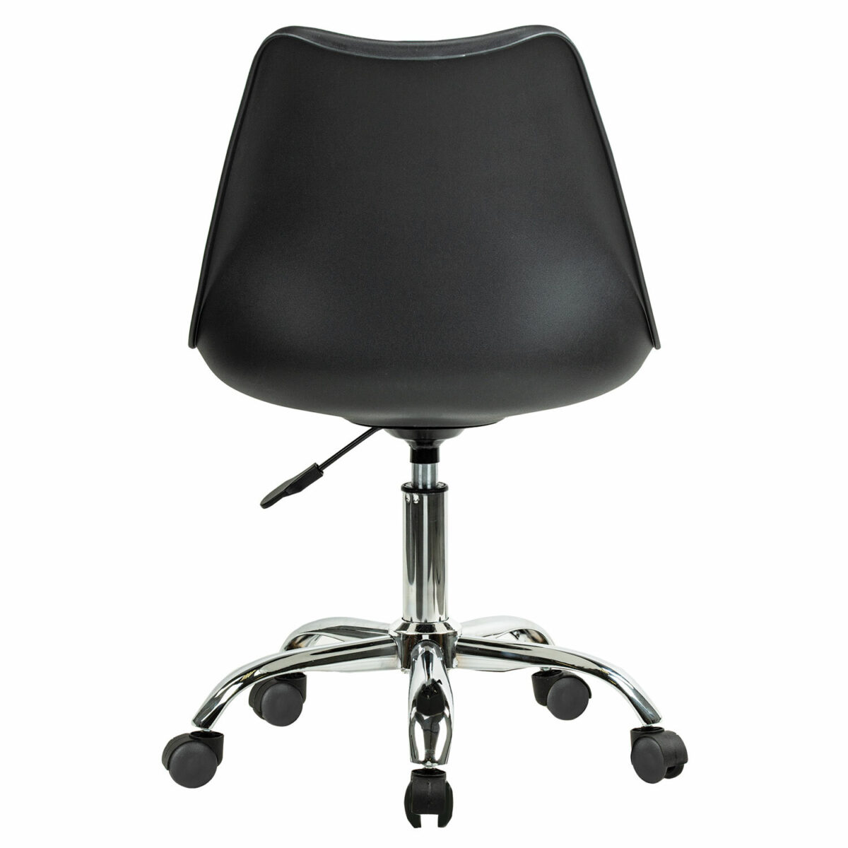 Кресло стул BRABIX "Eames MG-310 CH", хром, пластик черный, экокожа черная, 532925 — изображение 4
