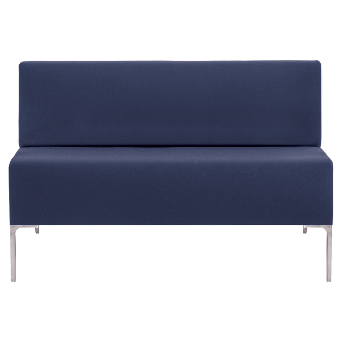 Диван мягкий двухместный "Хост" М-43, 1200х620х780 мм, без подлокотников, экокожа, темно-синий — изображение 2