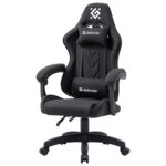 Кресло компьютерное DEFENDER "Breeze", 2 подушки, ткань, черное, 64299 — изображение 8