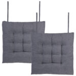 Подушка на стул "РОГОЖКА", 40x40 см, полиэстер, серая, PRIMILA (ПРИМИЛА) LUX, 700499 — изображение 7
