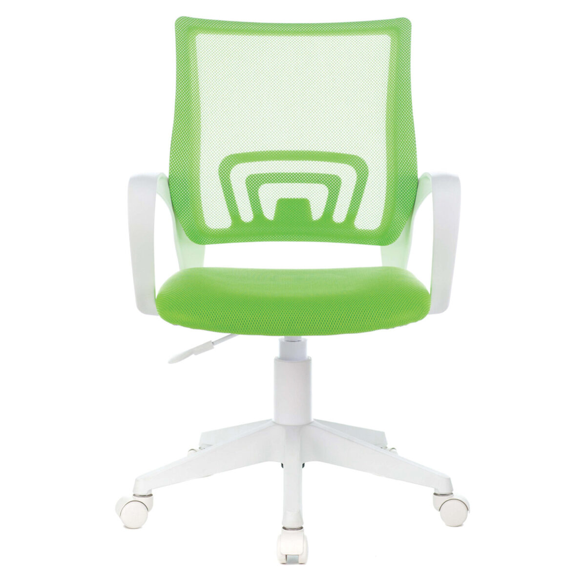 Кресло BRABIX "Fly MG-396W", с подлокотниками, пластик белый, сетка, салатовое, 532403, MG-396W_532403 — изображение 5