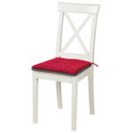 Подушка на стул "ВЕЛЬВЕТ" 38х38 см, полиэстер, бордовая, PRIMILA (ПРИМИЛА) CLASSIC, 700507 — изображение 3