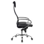 Кресло офисное BRABIX PREMIUM "Stalker EX-609 PRO", хром, мультиблок, ткань-сетка/экокожа, черное, 532416, EX609PRO_532416 — изображение 3