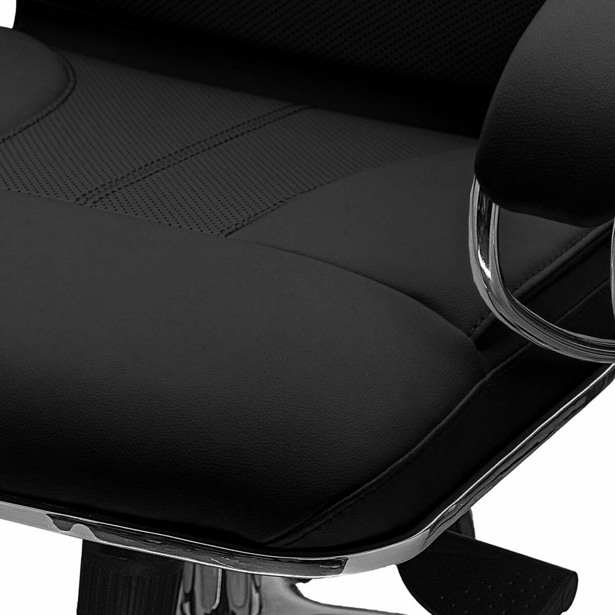 Кресло офисное МЕТТА "SAMURAI" KL-1, экокожа, черное — изображение 9
