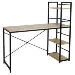 Стол на металлокаркасе BRABIX "LOFT CD-005",1200х520х1200 мм, 3 полки, цвет дуб натуральный, 641223 — изображение 2