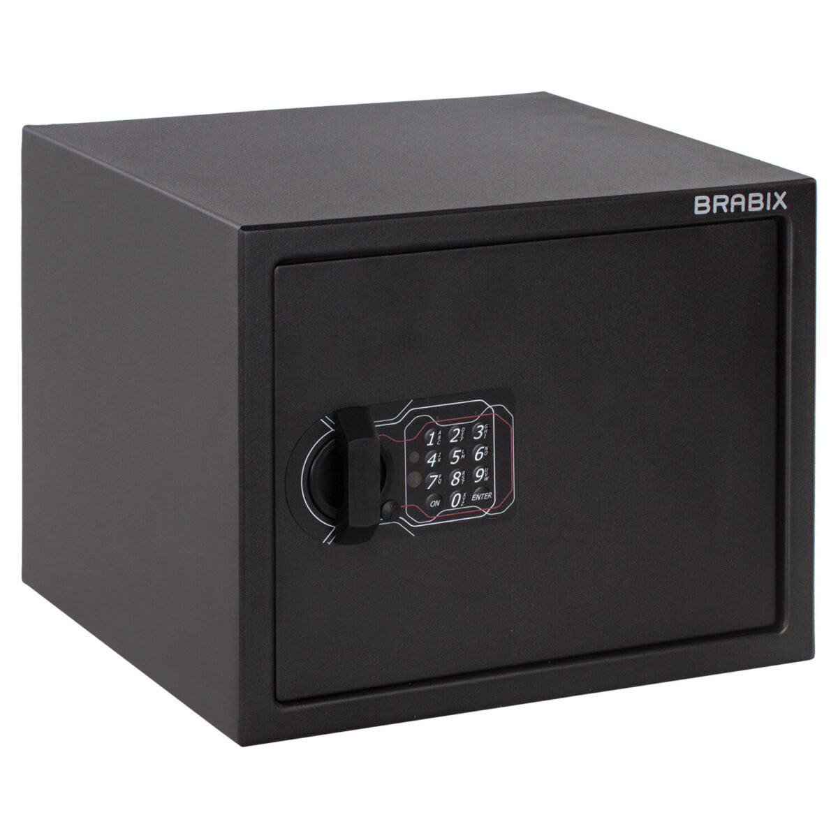 Сейф мебельный BRABIX "SF-280EL", 280х350х300 мм, электронный замок, черный, 291149, S103BR212414 — изображение 2