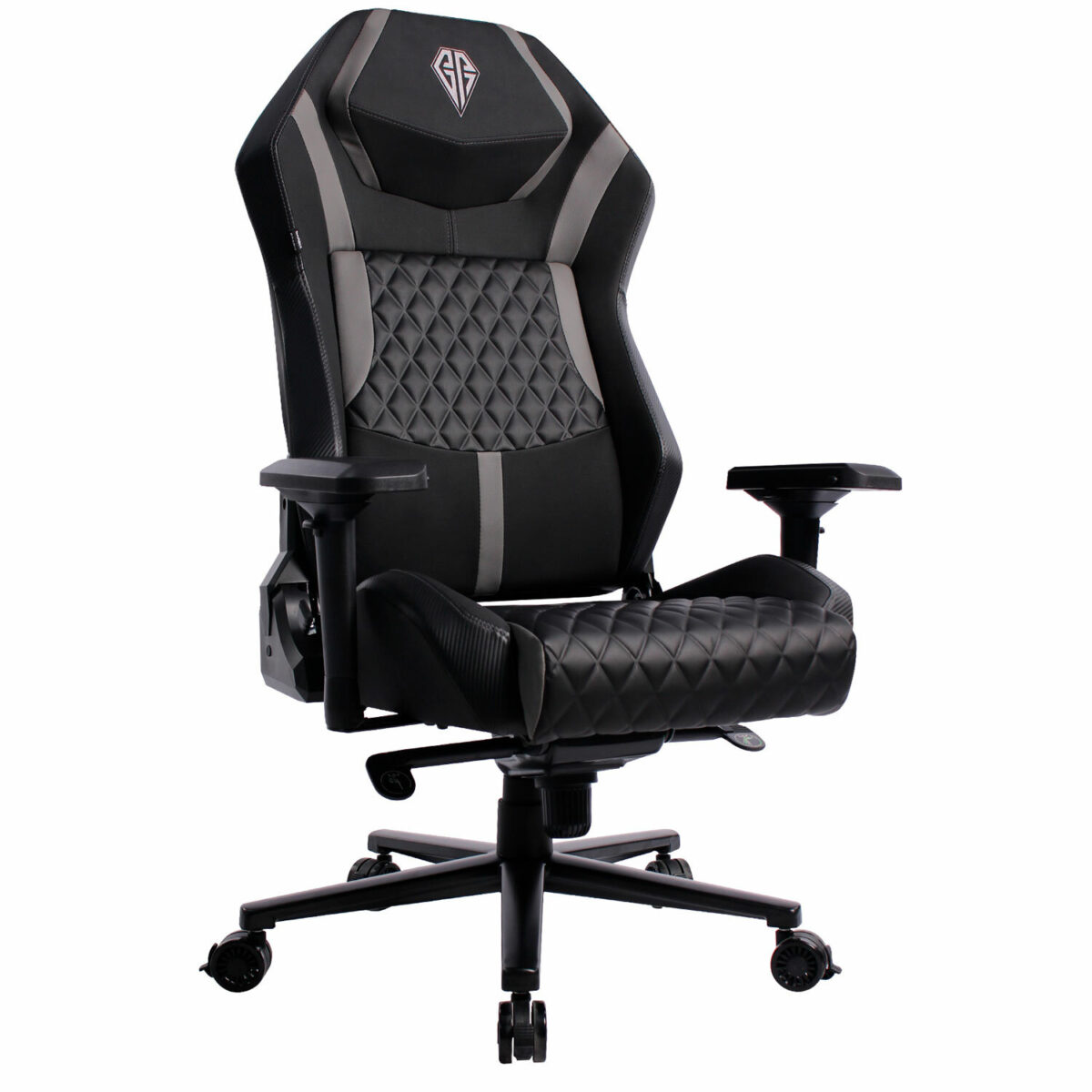 Кресло BRABIX PREMIUM "Core GM-160", мультиблок, 4D подлокотники, литой поролон, черное/серое, 532952 — изображение 1