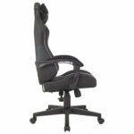 Кресло компьютерное BRABIX "Striker GM-121", синхромеханизм, 2 подушки, экокожа/велюр, черное, 532962 — изображение 3