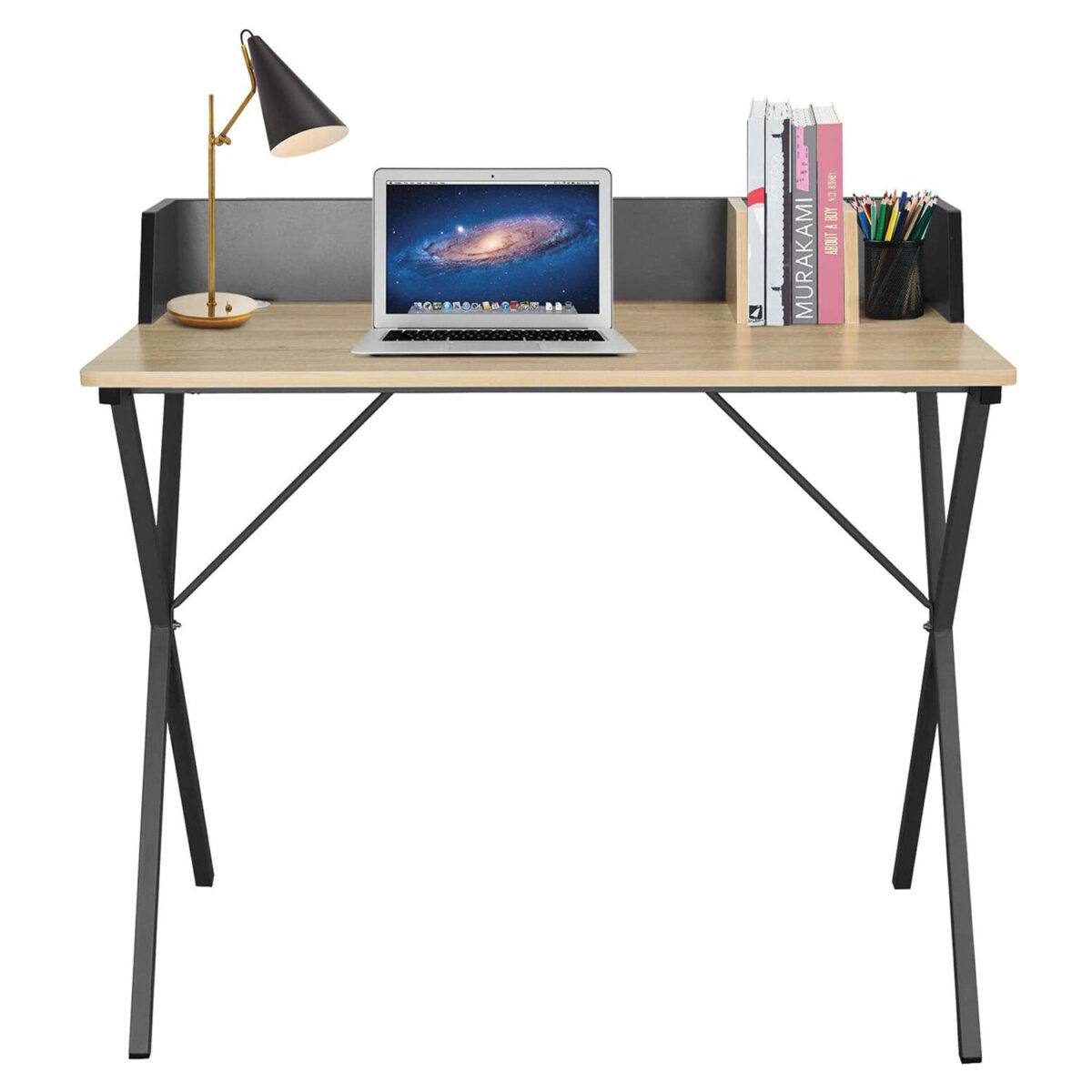 Стол на металлокаркасе BRABIX "LOFT CD-007", 800х500х840 мм, органайзер, комбинированный, 641227 — изображение 8