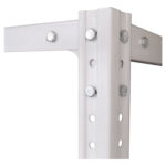 Стеллаж металлический "УНИВЕРСАЛ", 2000х1000х300 мм, УСИЛЕННЫЕ СТОЙКИ, 6 полок, регулируемые опоры, 290144 — изображение 2