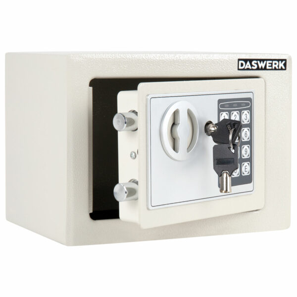 Сейф мебельный DASWERK (ДАСВЕРК) SC-170EL (170х230х170 мм), электронный замок, бежевый, 291340