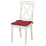 Подушка на стул плоская "РОГОЖКА" 37x37 см, полиэстер, бордовая, PRIMILA (ПРИМИЛА) STANDARD, 700510 — изображение 3