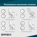 Механизм качания BRABIX "Топ-ган" для кресла, 150х255 мм, межцентровое расстояние крепежа, 532006 — изображение 3