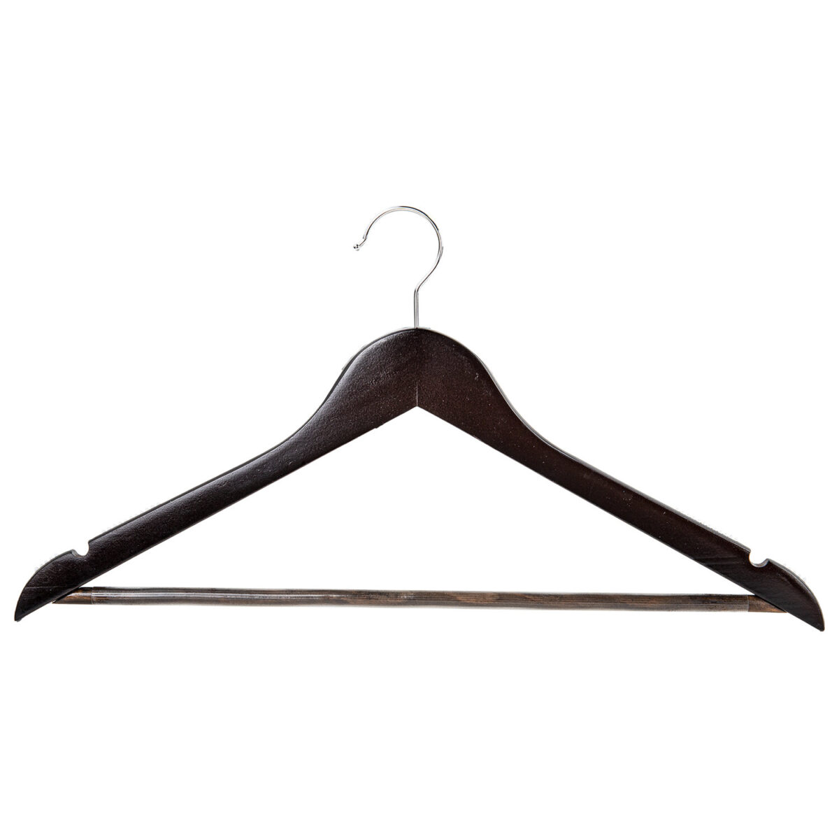 Вешалки-плечики с антискользящими накладками, КОМПЛЕКТ 3 штуки, размер 48-50, дерево, BRABIX, 607476 — изображение 4