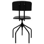 Стул кресло кассира, ресепшен РС66, на винте, без подлокотников, кожзам, черное — изображение 6