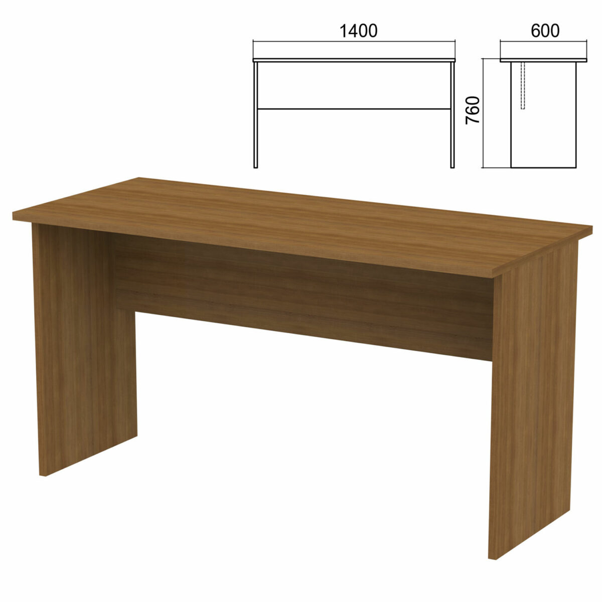 398e026376dd8c9fcfff36387f78cd1c_xl Стол письменный "Арго", 1400х600х760 мм, орех — изображение 1