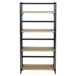 Стеллаж на металлокаркасе BRABIX "LOFT SH-001", 600х300х1250 мм, складной, цвет дуб натуральный, 641230 — изображение 3