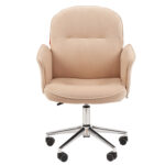 Кресло офисное Chairman CH 130, велюр, бежевое, 7142120 — изображение 3