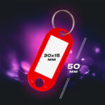 Бирки для ключей КОМПЛЕКТ 12 шт., длина 50 мм, инфо-окно 30х15 мм, АССОРТИ, BRAUBERG, 231151 — изображение 9