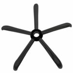 Пятилучие для кресла, нагрузка до 120 кг, диаметр 700 мм, металлическое, черное, 533052 — изображение 3