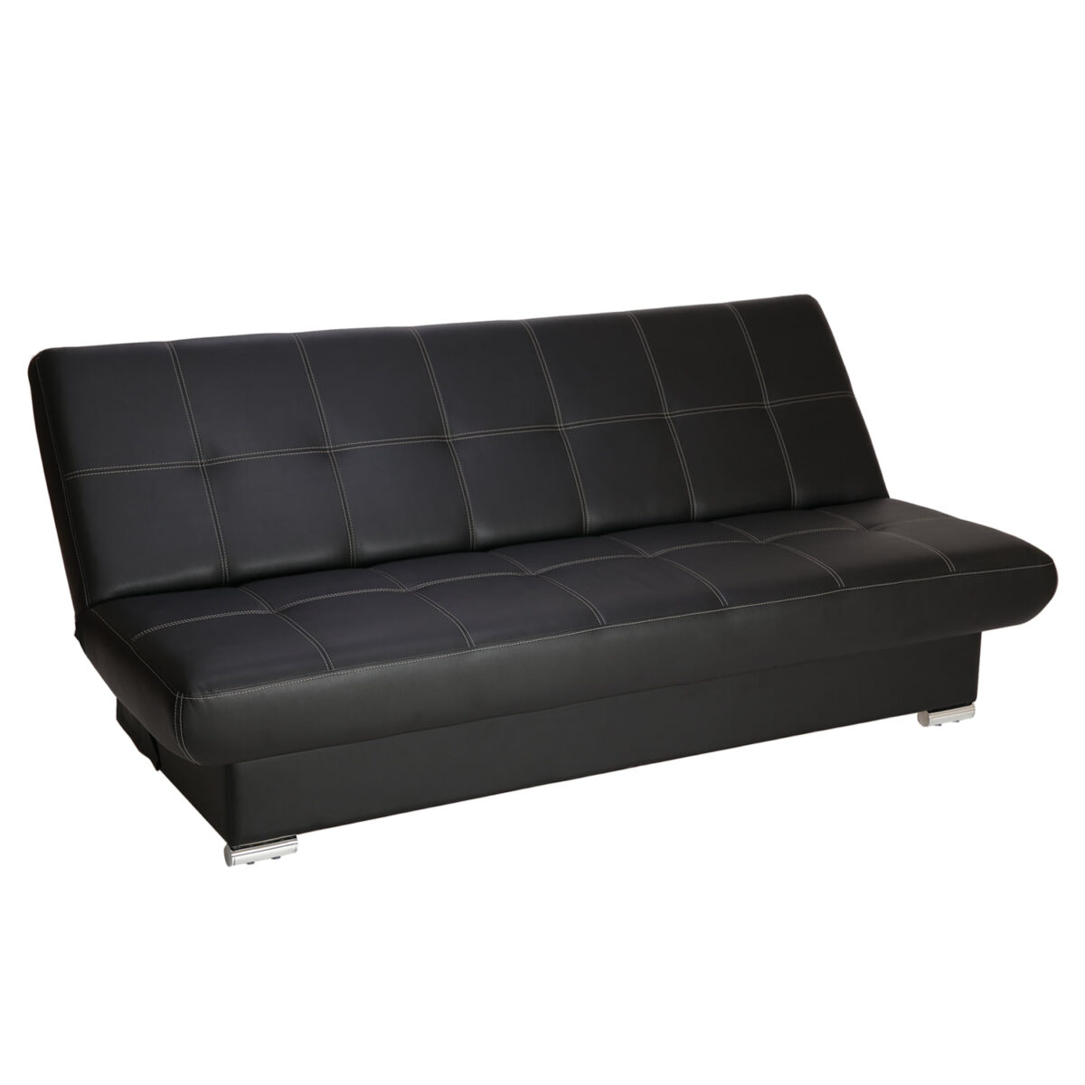Диван мягкий раскладной "Модесто", 1900х900х820 мм, экокожа, черный — изображение 3