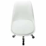 Кресло стул BRABIX "Eames MG-310 CH", хром, пластик белый, экокожа белая, 532923 — изображение 7