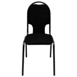 Стул для посетителей РС02М, черный каркас, ткань черная — изображение 3