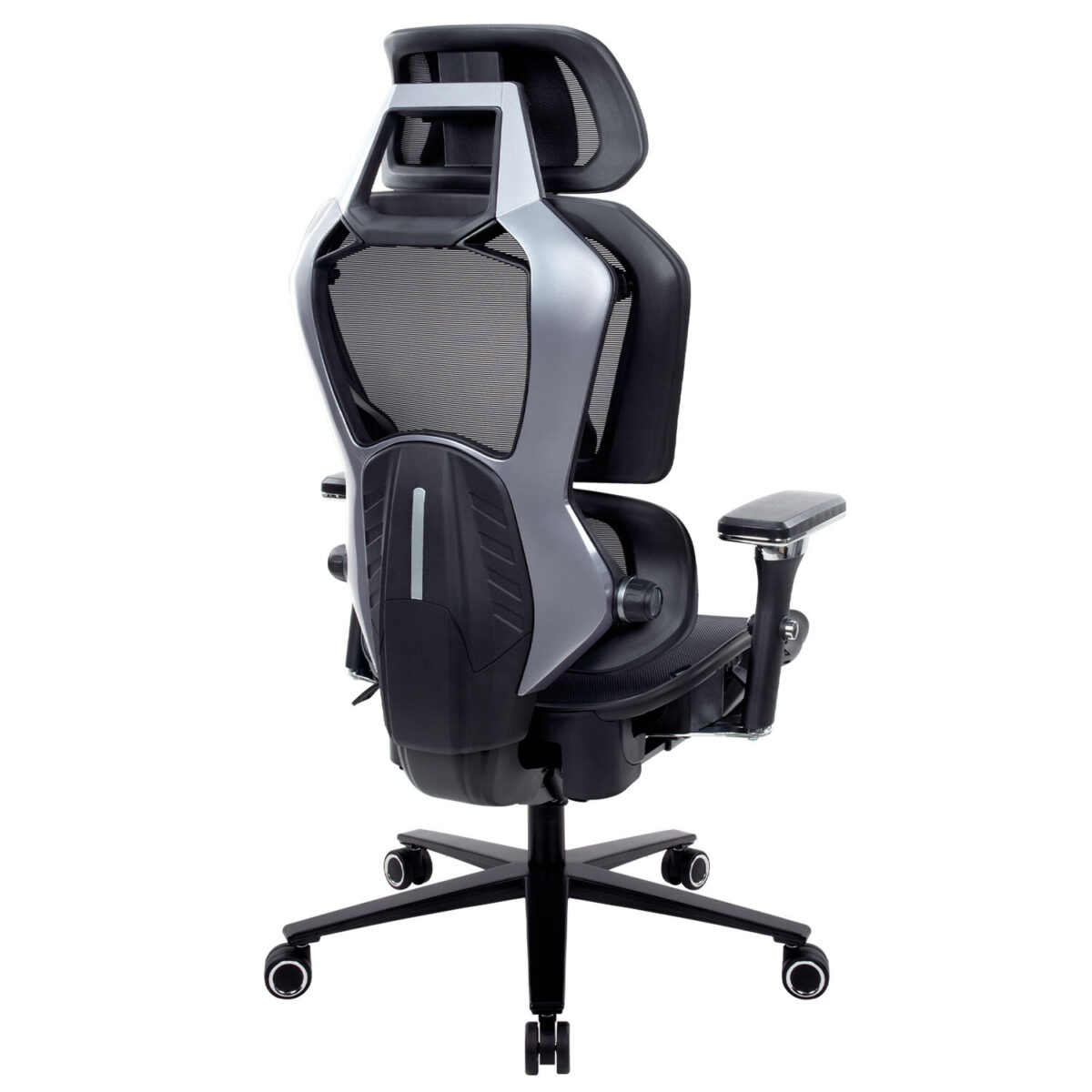 Кресло ATRONE (АТРОН) "Optimus ER-707", адаптивный механизм со слайдером, сетка, черный/серый, 532967 — изображение 4
