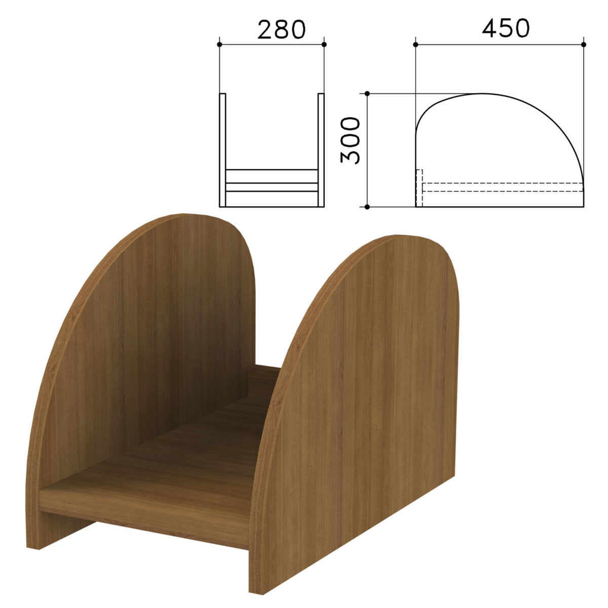 3b53757f000e07da534ea4accd456643_xl Подставка под системный блок "Канц", цвет орех пирамидальный, ПК01.9 — изображение 1