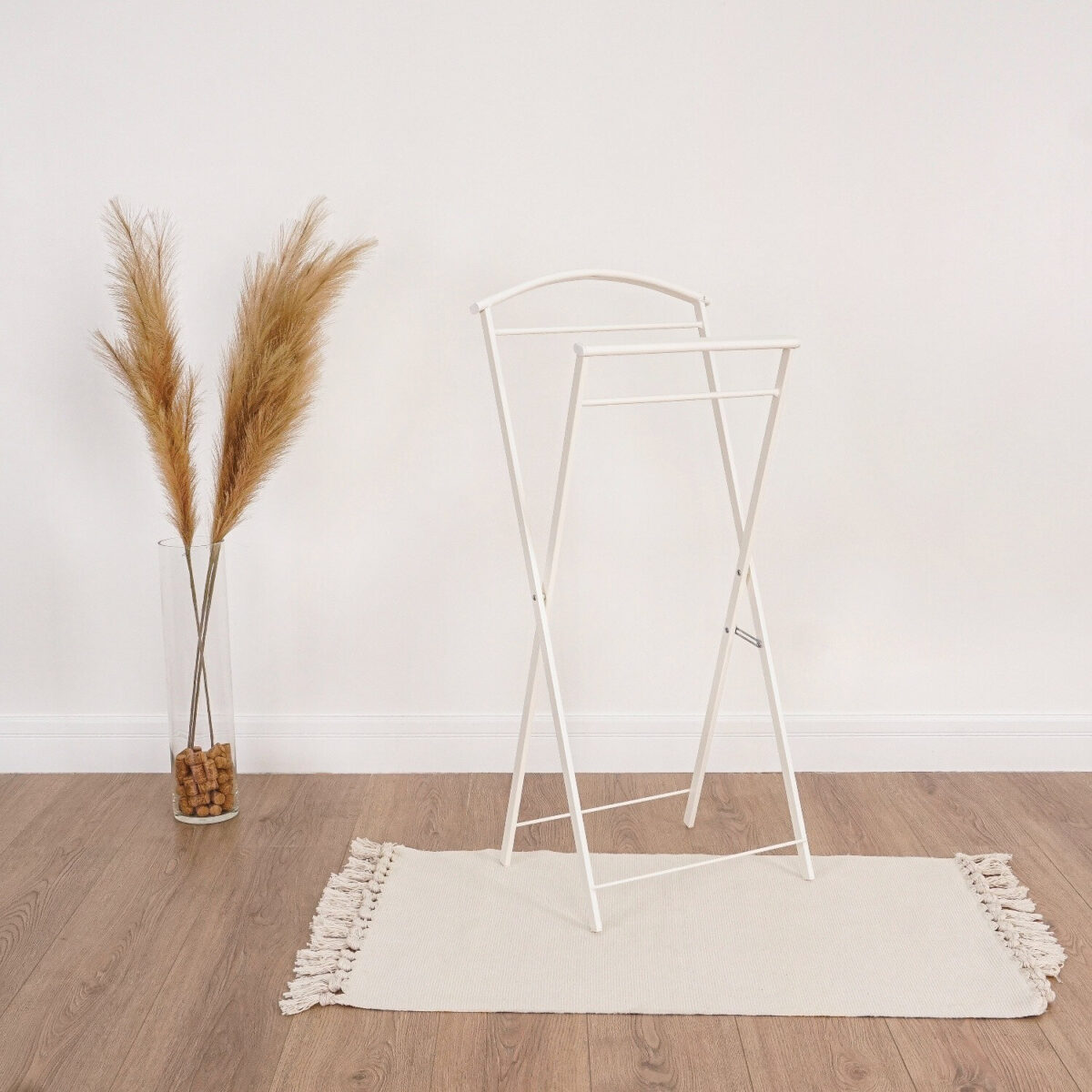 Вешалка-стойка костюмная "Контур", 980х440х310 мм, металл, белая, ВНП 367 Б — изображение 6