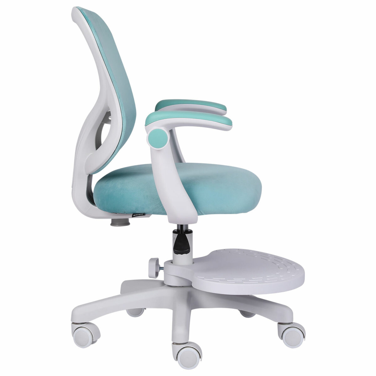 Кресло детское с подставкой для ног BRABIX "Sky MG-206", велюр, голубое, 533155 — изображение 5