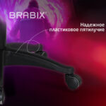Кресло компьютерное BRABIX "Rider EX-544", экокожа черная/ткань красная, 531583 — изображение 10