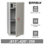 Шкаф металлический для документов BRABIX "KBS-041Т", 913х420х350 мм, 21 кг, трейзер, сварной, 291153 — изображение 8