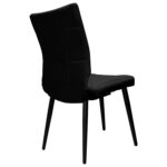 Стул BRABIX "Novita CF-060", экокожа черная, каркас металлический усиленный черный, 532781 — изображение 5