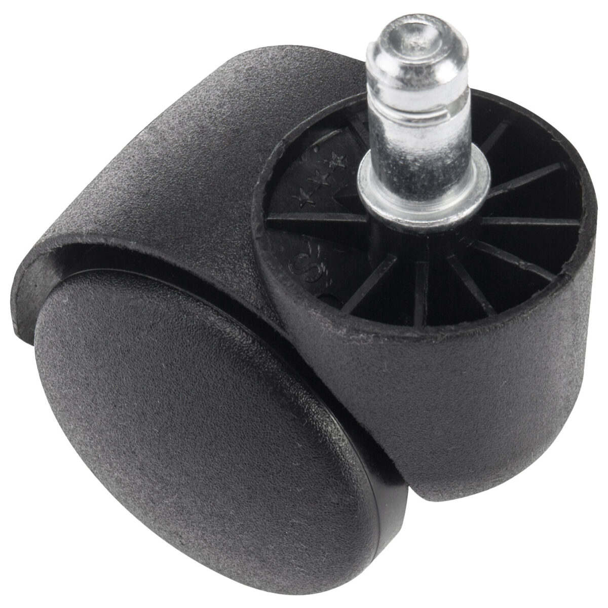 Колеса (ролики) BRABIX для кресла, пластиковые, КОМПЛЕКТ 5 шт., шток d 11 мм, черные, в коробе, 532008 — изображение 4