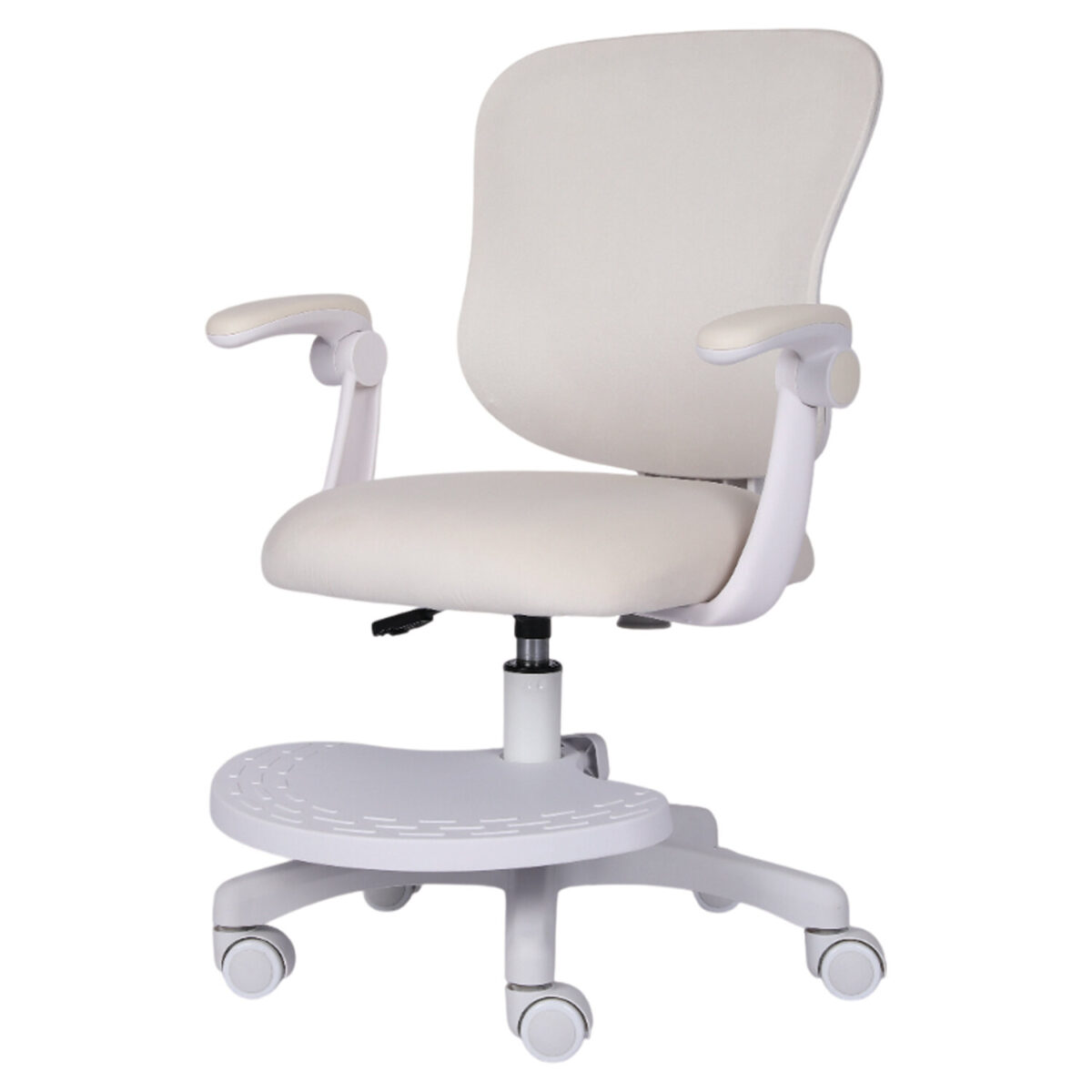 Кресло детское с подставкой для ног BRABIX "Sky MG-206", велюр, бежевое, 533156 — изображение 4