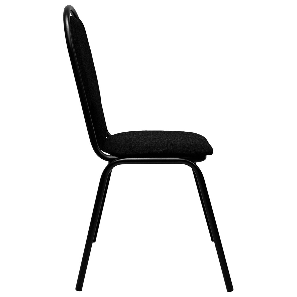 Стул для посетителей РС02М, черный каркас, ткань черная — изображение 4