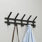 Вешалка настенная "Торонто-5", 168х580х85 мм, 5 крючков, металл, черная, ВНТ5 Ч — изображение 3