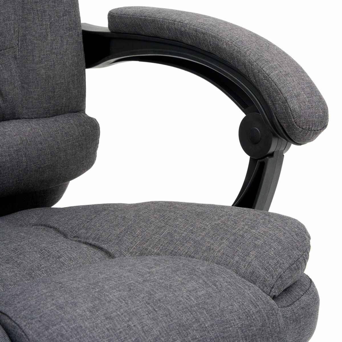 Кресло офисное CROMEX (КРОМЕКС) "Chill MS-005", с функцией вибромассажа, подножка, ткань, серое, 532959 — изображение 14