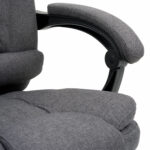 Кресло офисное CROMEX (КРОМЕКС) "Chill MS-005", с функцией вибромассажа, подножка, ткань, серое, 532959 — изображение 14